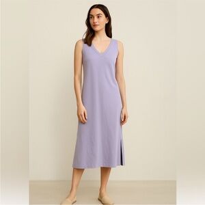 Pact V Neck Tank Midi dress